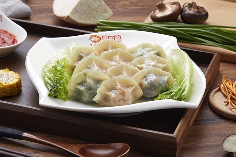 天氣冷了吃什么，來胃口福吃餃子，鮮香味十足，太好吃了